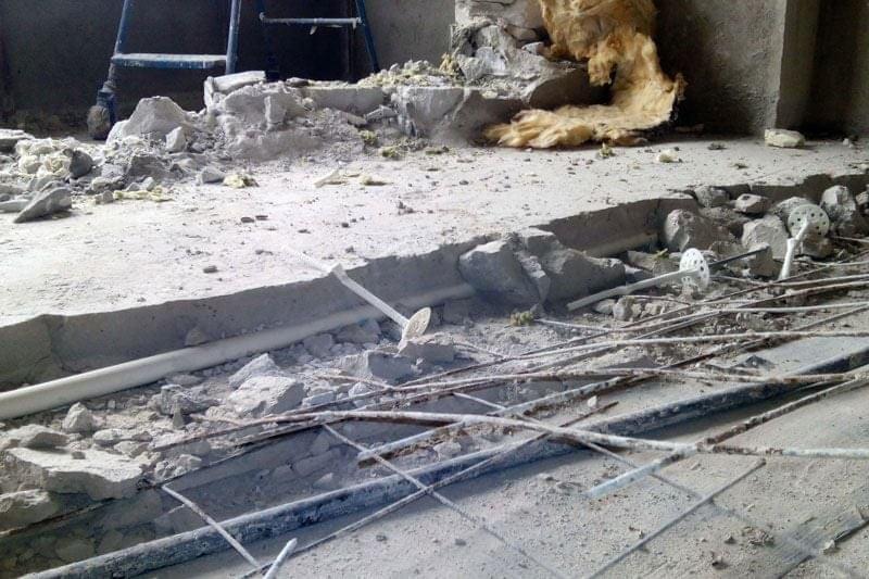 Демонтаж бетонной стяжки пола цена за м2 в Москве